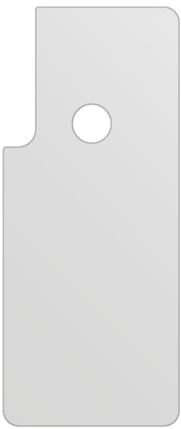 dipos Displayschutz für Motorola One Macro Rückseite, mattierte Oberfläche, geringe Dicke und perfekte Passform