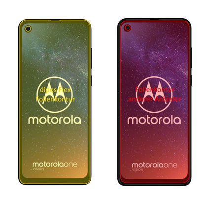 3x Screen Protector for Motorola One Vision Protective Film covers 100% Flex