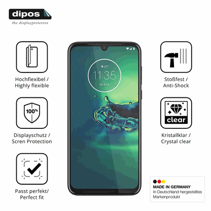 2x Screen Protector for Motorola One Vision Plus Protective Film covers 100% 