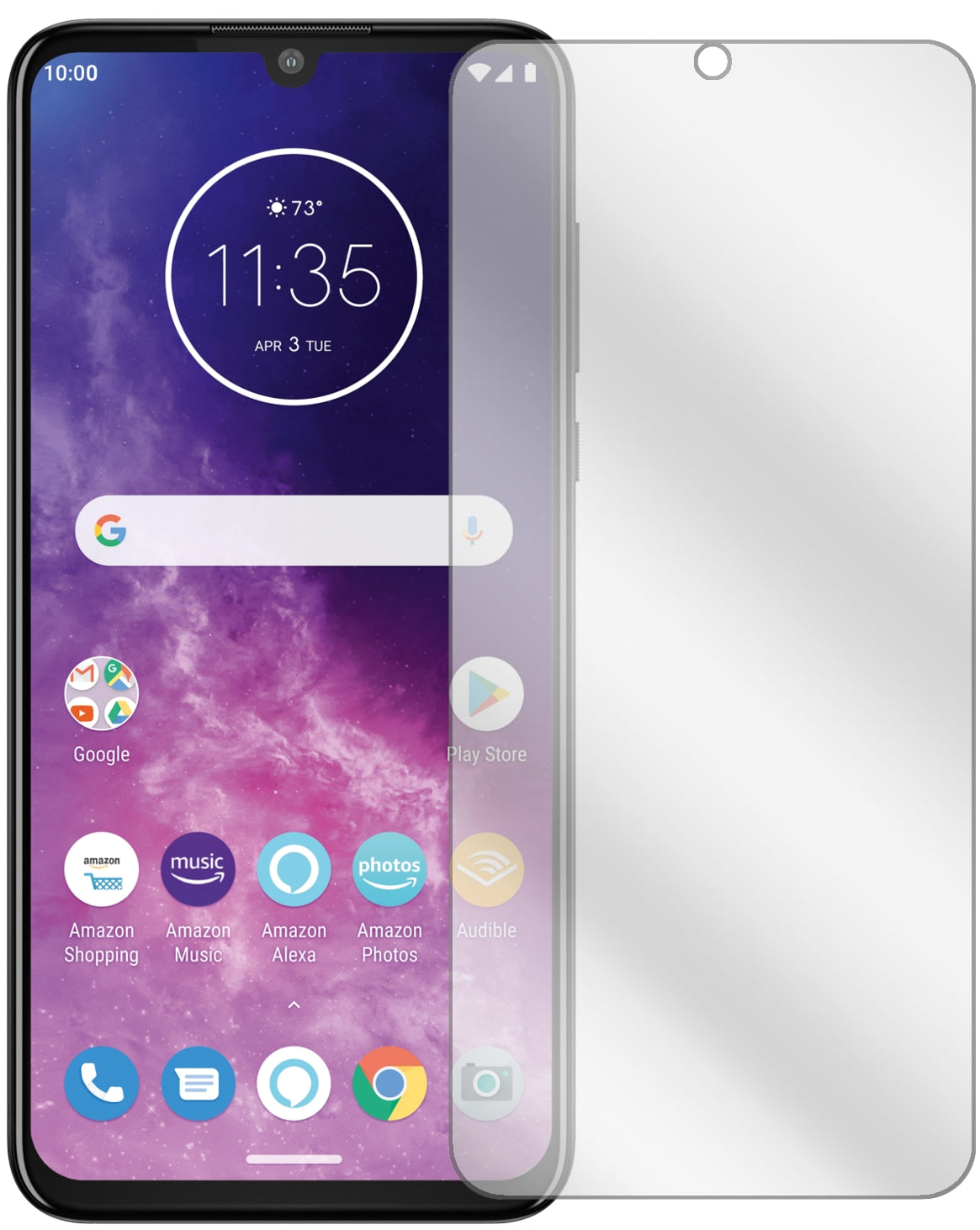 6x Schutzfolie klar für Motorola One Zoom Display-Schutzfolie