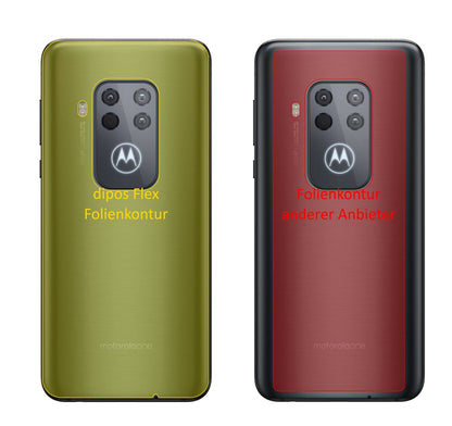 dipos FLEX 2x Clear Screen Protector for Motorola One Zoom Rückseite