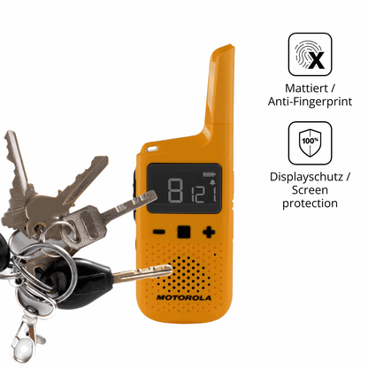 dipos Displayschutz für Motorola Talkabout T72, mattierte Oberfläche, Blickschutzfilter und perfekter Passform