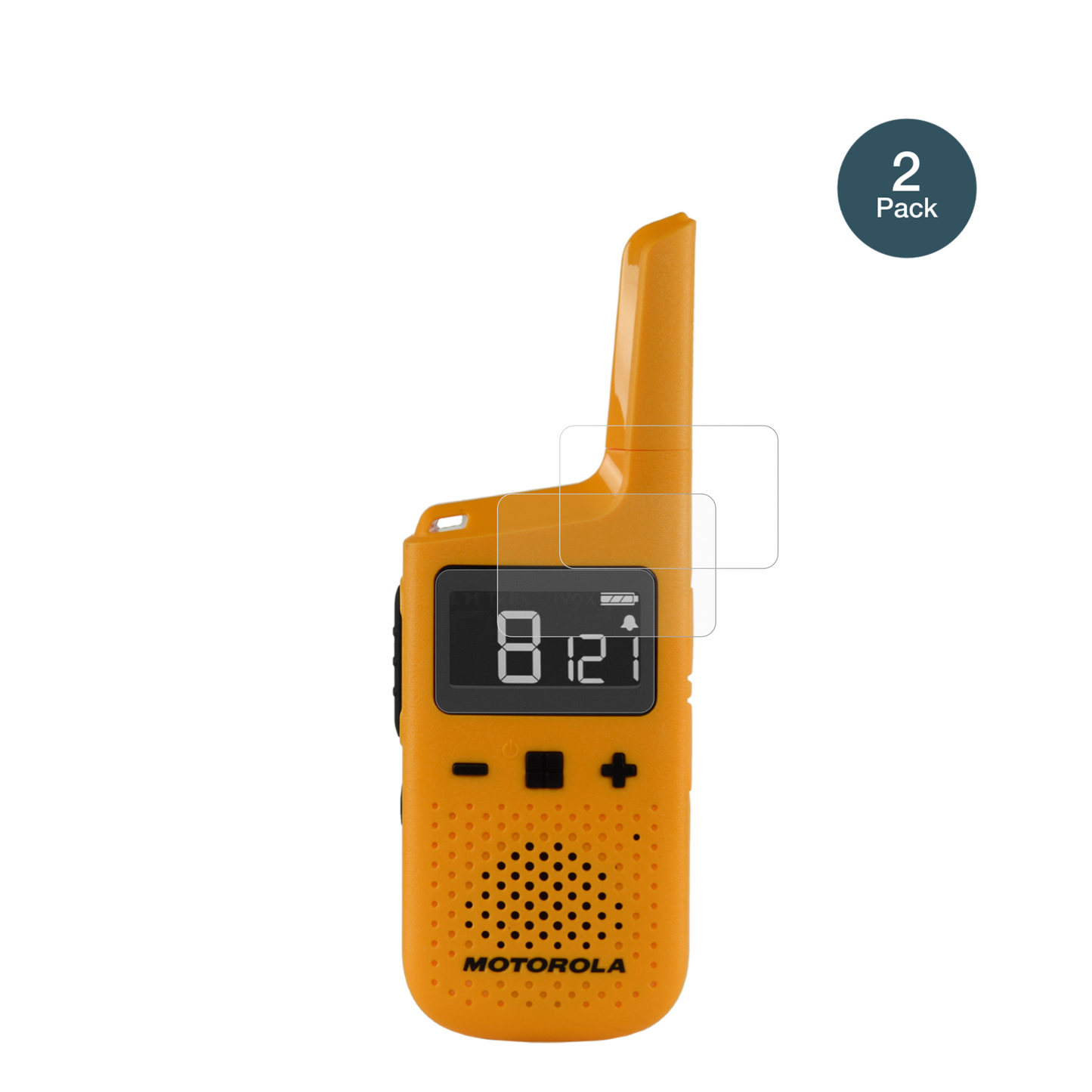 MotorolaTalkabout T72 mit aufgebrachter dipos Panzerfolie, die lästige Fingerabdrücke minimiert