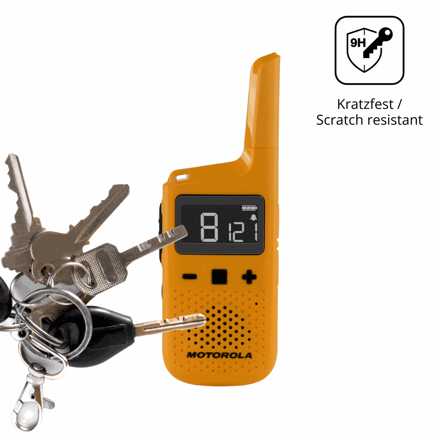 dipos Displayschutz für Motorola Talkabout T72, mattierte Oberfläche, robuste Festigkeit und perfekte Passform