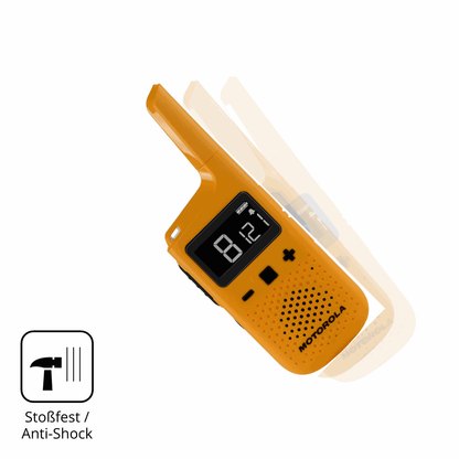 Schutz gegen Kratzer auf dem Motorola Talkabout T72 Glas durch Schlüssel, Stöße gegen die Tischkante oder Stürze