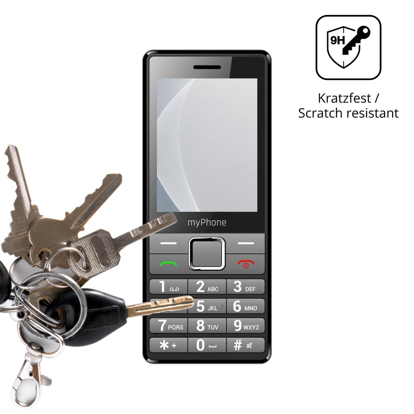 dipos Displayschutz für MP myPhone 7340 LTE, mattierte Oberfläche, robuste Festigkeit und perfekte Passform