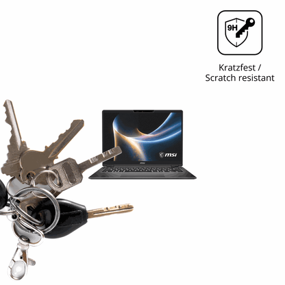 dipos Displayschutz für MSI Prestige 16 Flip AI Plus, mattierte Oberfläche, robuste Festigkeit und perfekte Passform