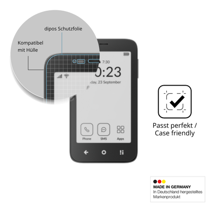 Schutzfolie mit optimaler Passform, zur Verwendung mit Hüllen geeignet