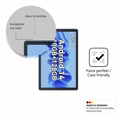 2x Screen Protector for MUISOO MUIC10702 10.1 Zoll Protection Anti Glare dipos