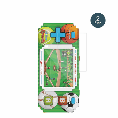 2x Screen Protector for MyArcade Pixel Pocket Pro All Star Sports matte 