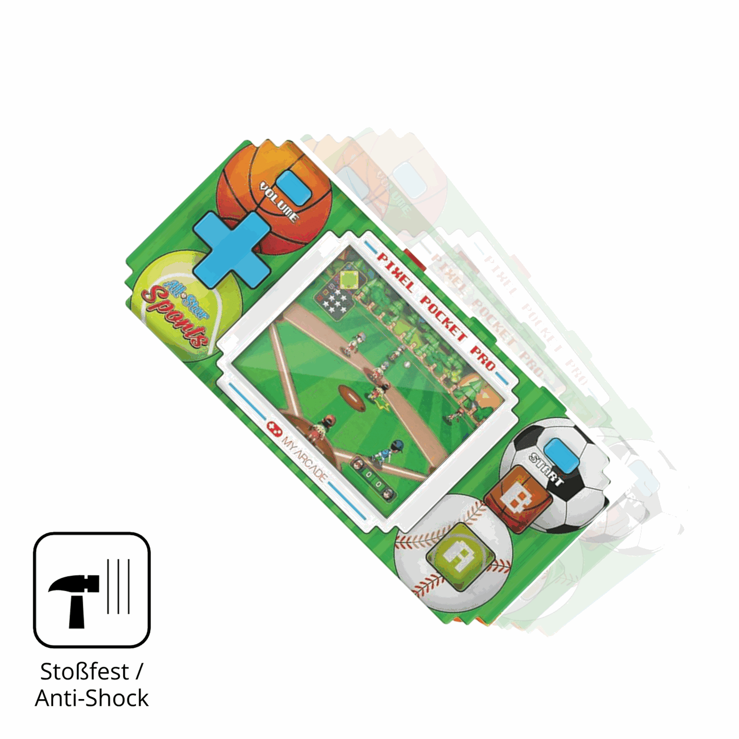 2x Screen Protector for MyArcade Pixel Pocket Pro All Star Sports matte 