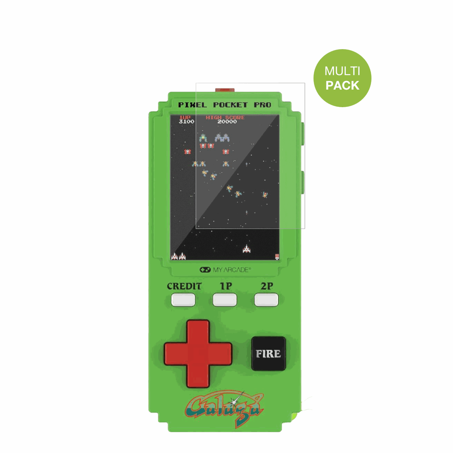 2x Screen Protector for MyArcade Pixel Pocket Pro Galaga Protection Anti Glare 