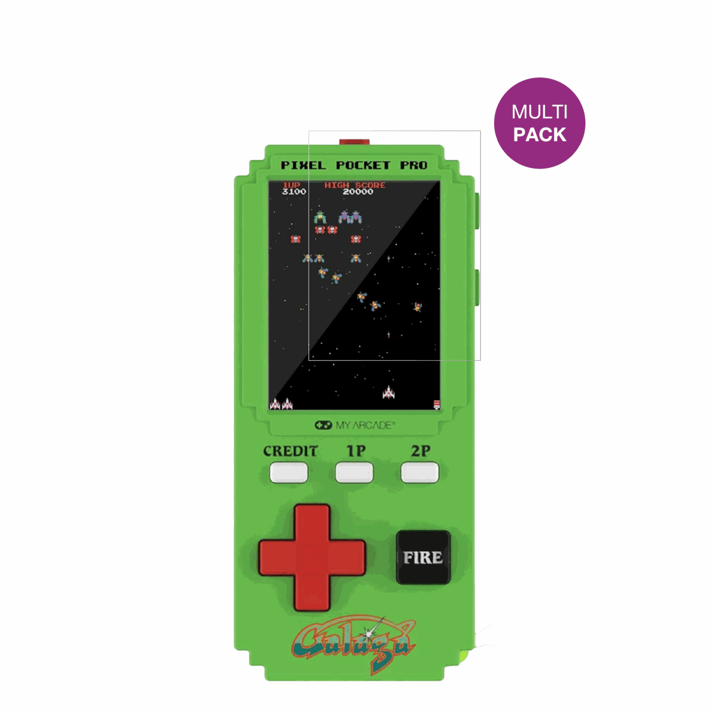 2x Screen Protector for MyArcade Pixel Pocket Pro Galaga Protection Crystal 