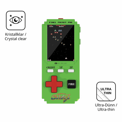 2x Screen Protector for MyArcade Pixel Pocket Pro Galaga Protection Crystal 