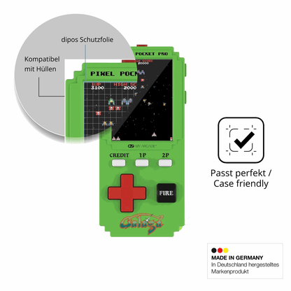 2x Screen Protector for MyArcade Pixel Pocket Pro Galaga Protection Crystal 
