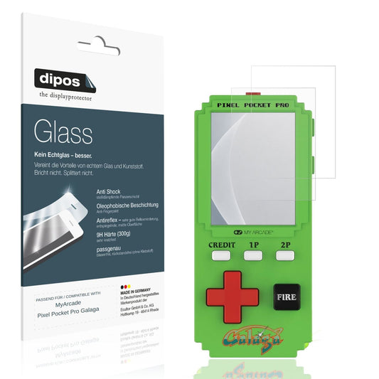 2x Screen Protector for MyArcade Pixel Pocket Pro Galaga matte Flexible Glass 