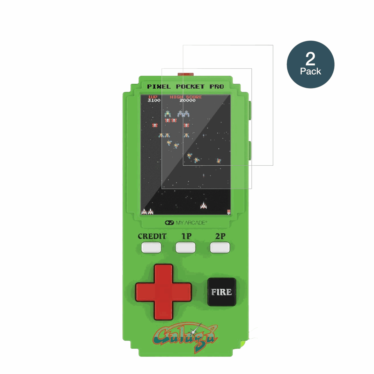 2x Screen Protector for MyArcade Pixel Pocket Pro Galaga matte Flexible Glass 