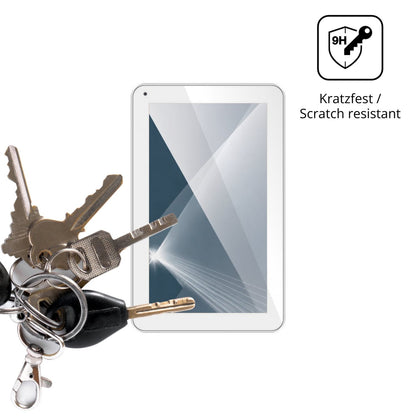 dipos Displayschutz für Myria Cozy MY8302, transparente Oberfläche, perfekte Passform auch für die Rundungen