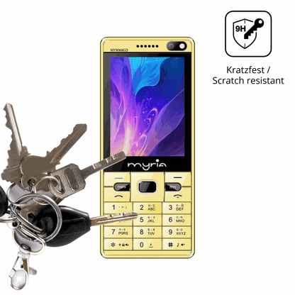 dipos Displayschutz für Myria Endless Power Y1, transparente Oberfläche, perfekte Passform auch für die Rundungen