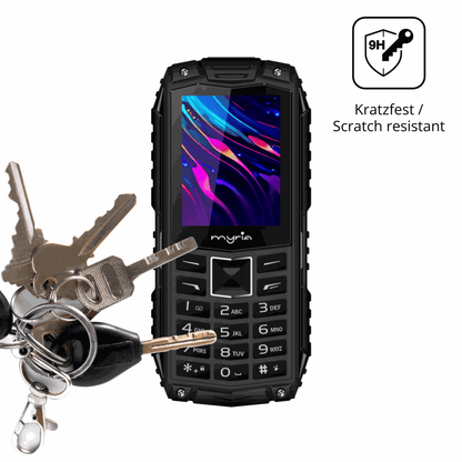 dipos Displayschutz für Myria Enduro 3G, transparente Oberfläche, perfekte Passform auch für die Rundungen
