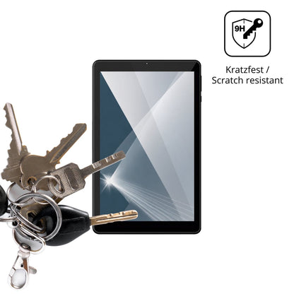 dipos Displayschutz für Myria Giant MY8304, transparente Oberfläche, perfekte Passform auch für die Rundungen