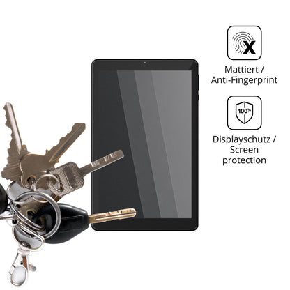 dipos Displayschutz für Myria Giant MY8304, mattierte Oberfläche, Blickschutzfilter und perfekter Passform