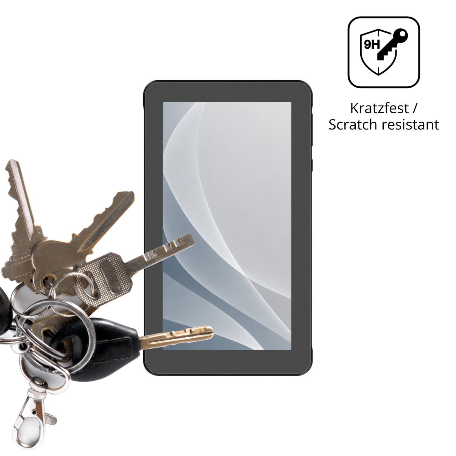 dipos Displayschutz für Myria MY8300, mattierte Oberfläche, robuste Festigkeit und perfekte Passform