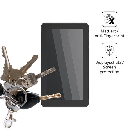 dipos Displayschutz für Myria MY8300, mattierte Oberfläche, Blickschutzfilter und perfekter Passform