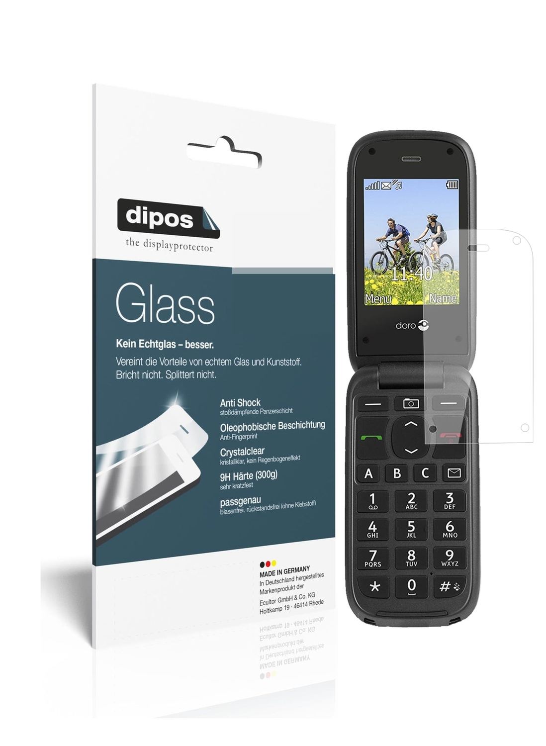 1x 9H Screen Protector for Doro PhoneEasy 613 Tempered Glass