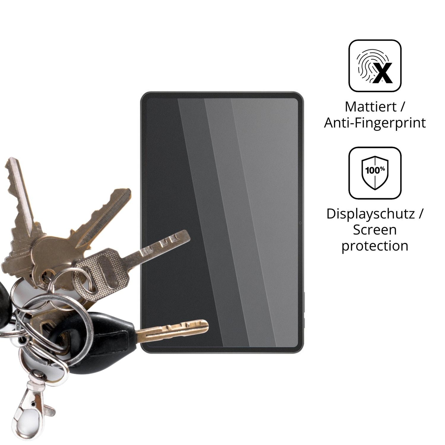 dipos Displayschutz für N-one NPad Ultra, mattierte Oberfläche, Blickschutzfilter und perfekter Passform