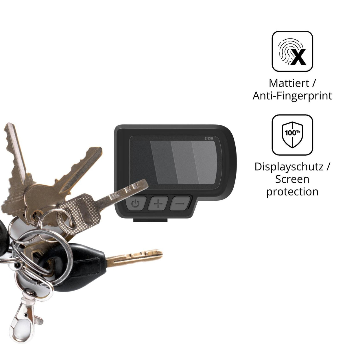 dipos Displayschutz für Nakxus L401SXB1-A, mattierte Oberfläche, Blickschutzfilter und perfekter Passform