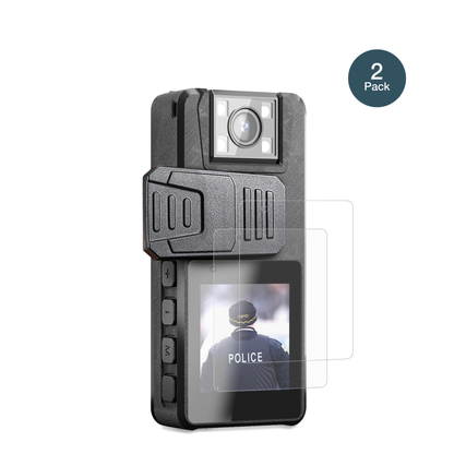 NastopeeBodycam mit aufgebrachter dipos Panzerfolie, die lästige Fingerabdrücke minimiert