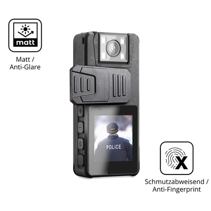 9H Hartbeschichtete, flexible Folie passend zugeschnitten für Nastopee Bodycam