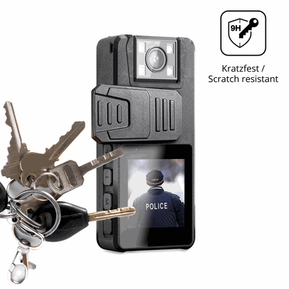 dipos Displayschutz für Nastopee Bodycam, transparente Oberfläche, perfekte Passform auch für die Rundungen