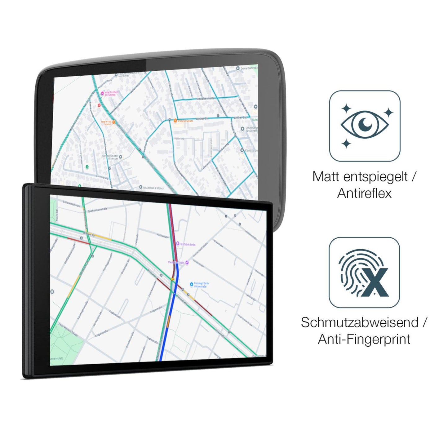 2x Screen Protector for TomTom GO Superior 7 matte Flexible Glass 9H dipos