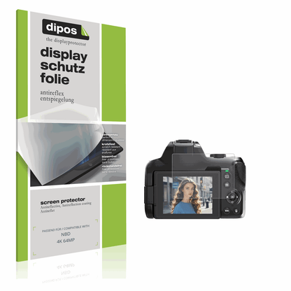 Matte Displayschutzfolie von dipos passend für NBD 4K 64MP, präziser Zuschnitt und blasenfrei montiert