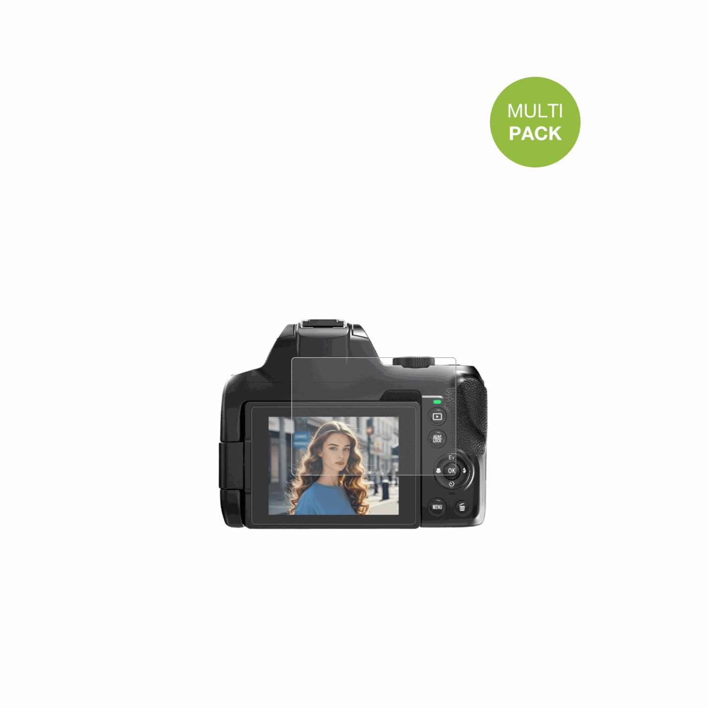 NBD4K 64MP mit aufgebrachter dipos Displayschutzfolie, die lästige Fingerabdrücke minimiert