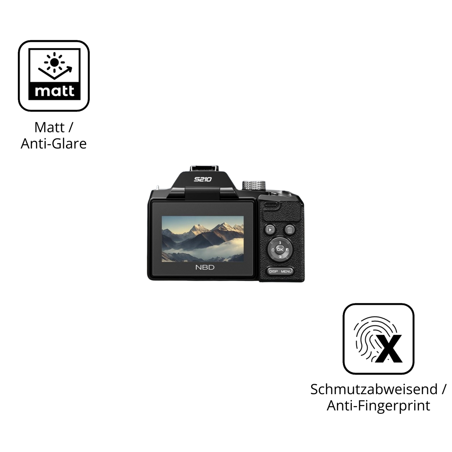 9H Hartbeschichtete, flexible Folie passend zugeschnitten für NBD 8K 64MP