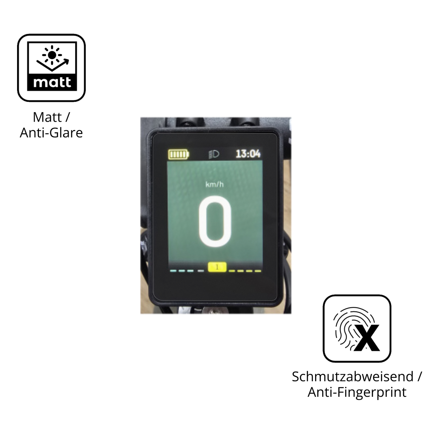 2x Schutzfolie matt für Neodrives simplyDisplay Display-Schutzfolie