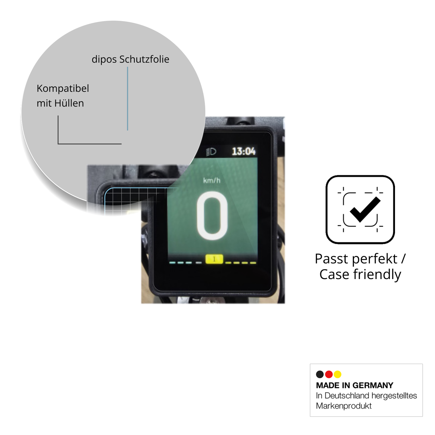 2x Schutzfolie klar für Neodrives simplyDisplay Display-Schutzfolie
