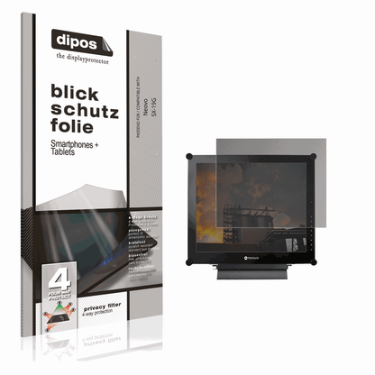 Blickschutzfolie von dipos passend für Neovo SX-19G, präziser Zuschnitt und blasenfrei montiert