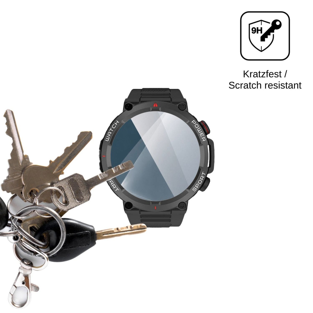 2x Screen Protector for Neow W-Watch 1.39 Flexible Glass 9H dipos