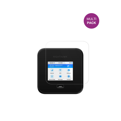 NetgearNighthawk M7 Pro mit aufgebrachter dipos Displayschutzfolie, glasklare Darstellung ohne Einschränkungen