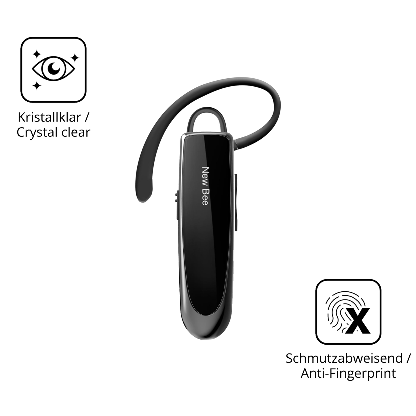 Flexible TPU-Folie passend zugeschnitten für New Bee Bluetooth Headset, vollständige Abdeckung