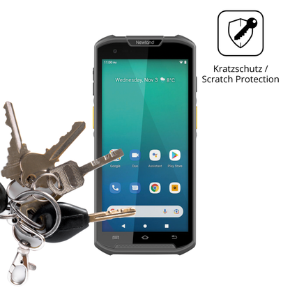 Schutz gegen Kratzer auf dem Newland MT93 Glas durch Schlüssel oder Ähnliches
