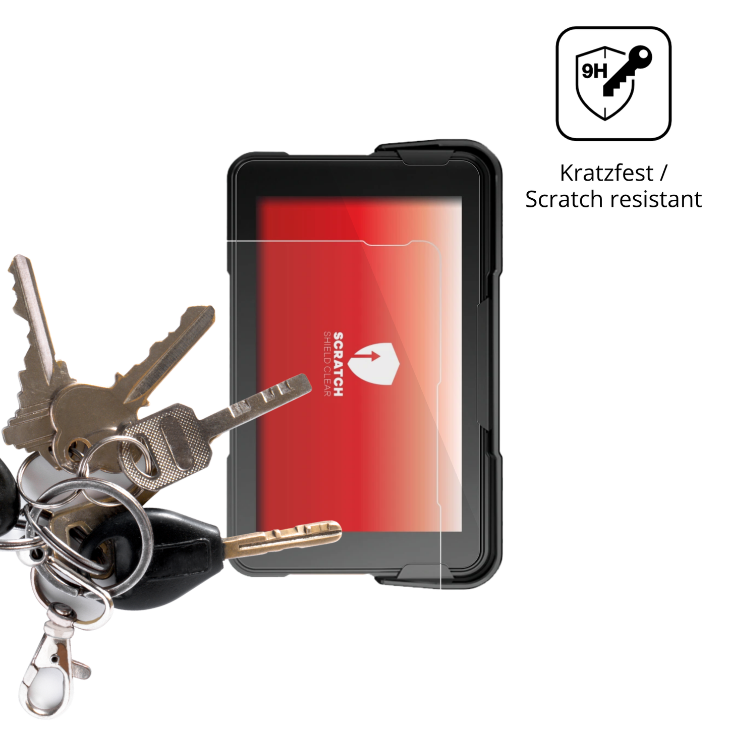 dipos Displayschutz für NFOIEIS Base 5 Zoll, transparente Oberfläche, perfekte Passform auch für die Rundungen