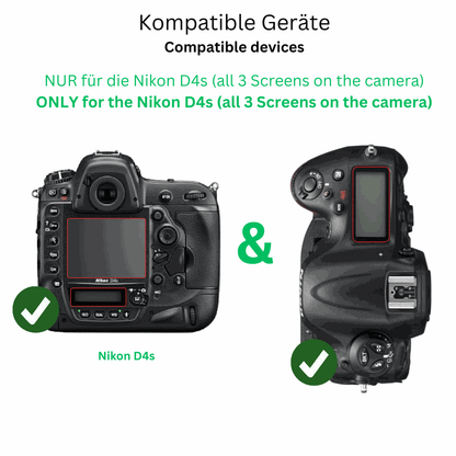 2x 9H Clear Screen Protector for Nikon D4s – Shatterproof, Crystal Clear | dipos