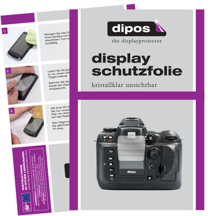 5x Schutzfolie klar für Nikon D100 Display-Schutzfolie
