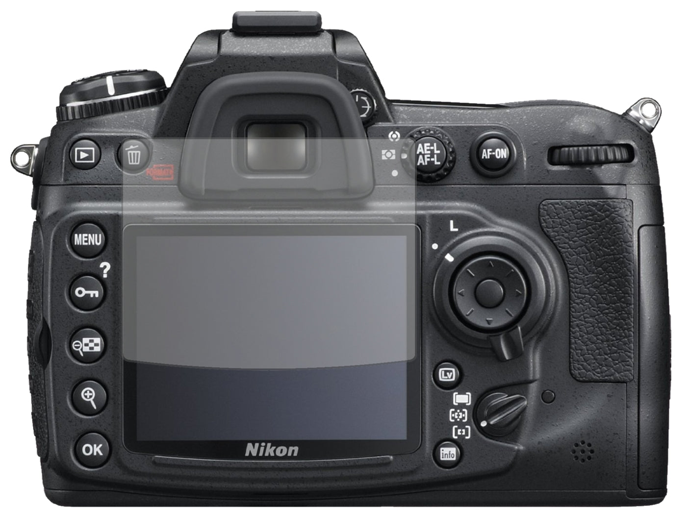 6x Schutzfolie matt für Nikon D300S Display-Schutzfolie