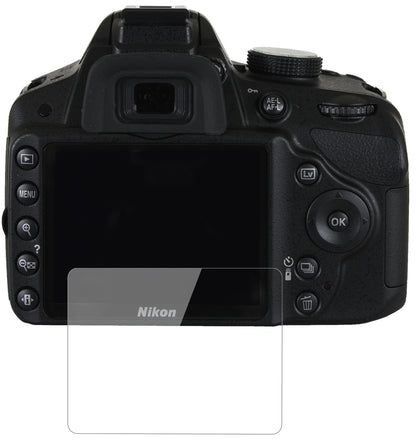 NikonD3200 mit aufgebrachter dipos Flex Schutzfolie, glasklare Darstellung ohne Einschränkungen